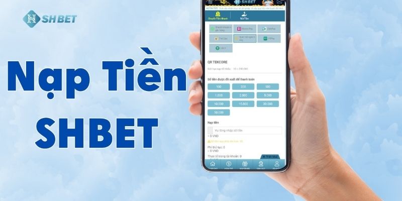 Lưu ý đến một số điểm khi nạp tiền shbet